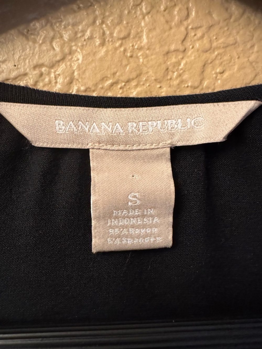Banana Republic Wrap Dress 3/4 Sleeve Self-Tie Waist Midi Black S - Picture 3 of 4